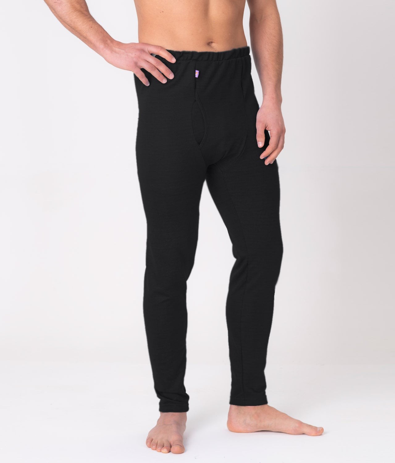 mens black long johns