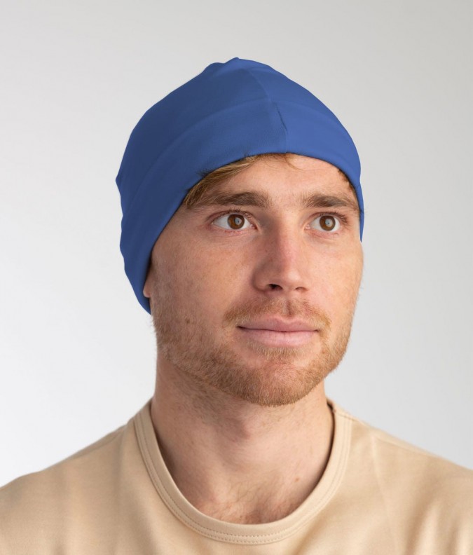 EMF Protective Beanie Leblok (Bright Blue)