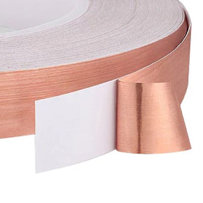 Self adhesive copper grounding tape for EMF shielding wallpaper